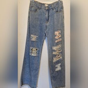 Women's Distressed Jeans By Pol
